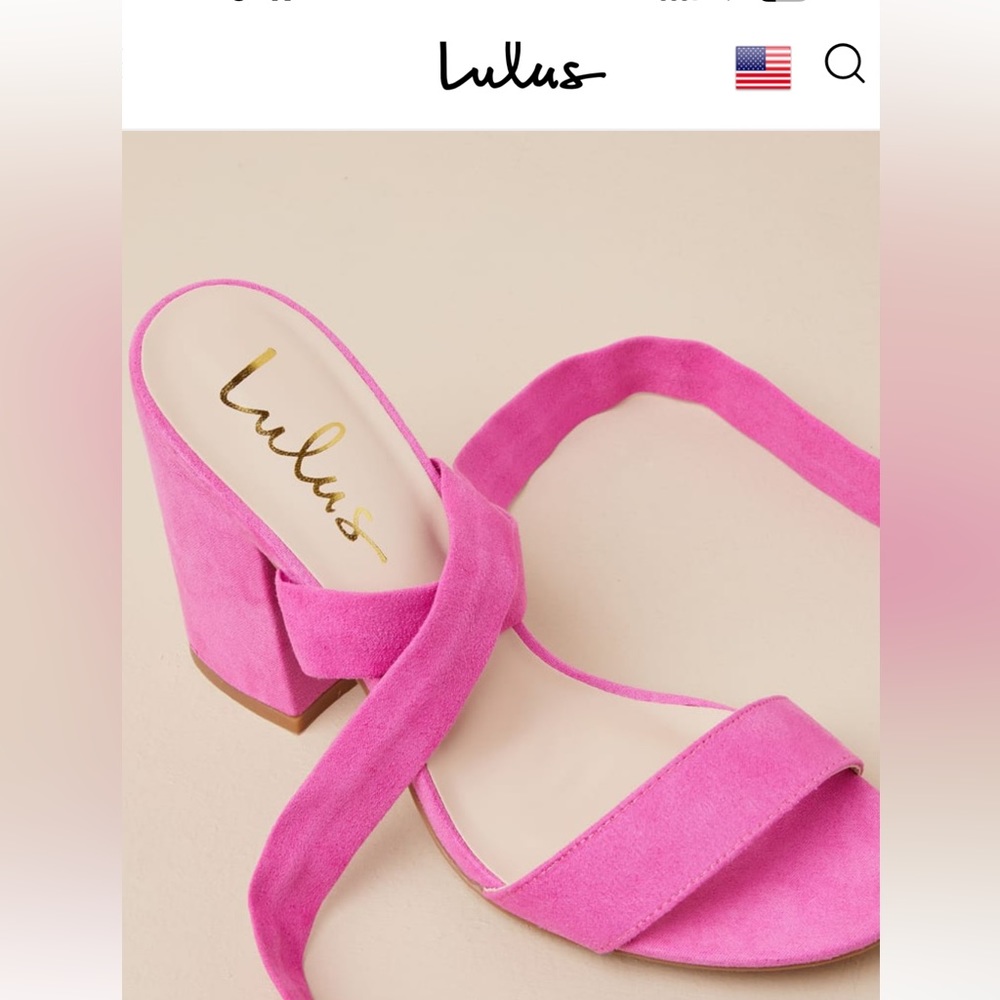 pink lulus heels size 7.5